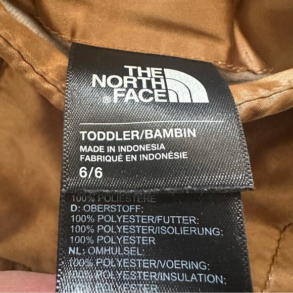 The North Face Bronze Brown Cream Mossbud Reversible Insulated Jacket - Picture 12 of 15